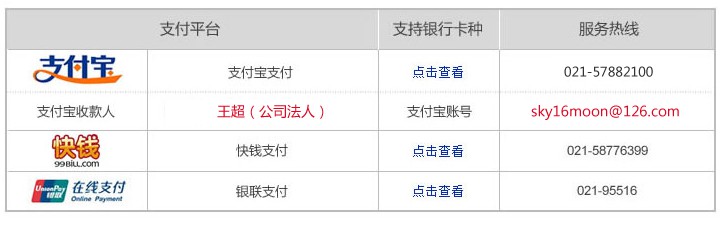 上海鋌和防護科技有限公司在線支付賬戶