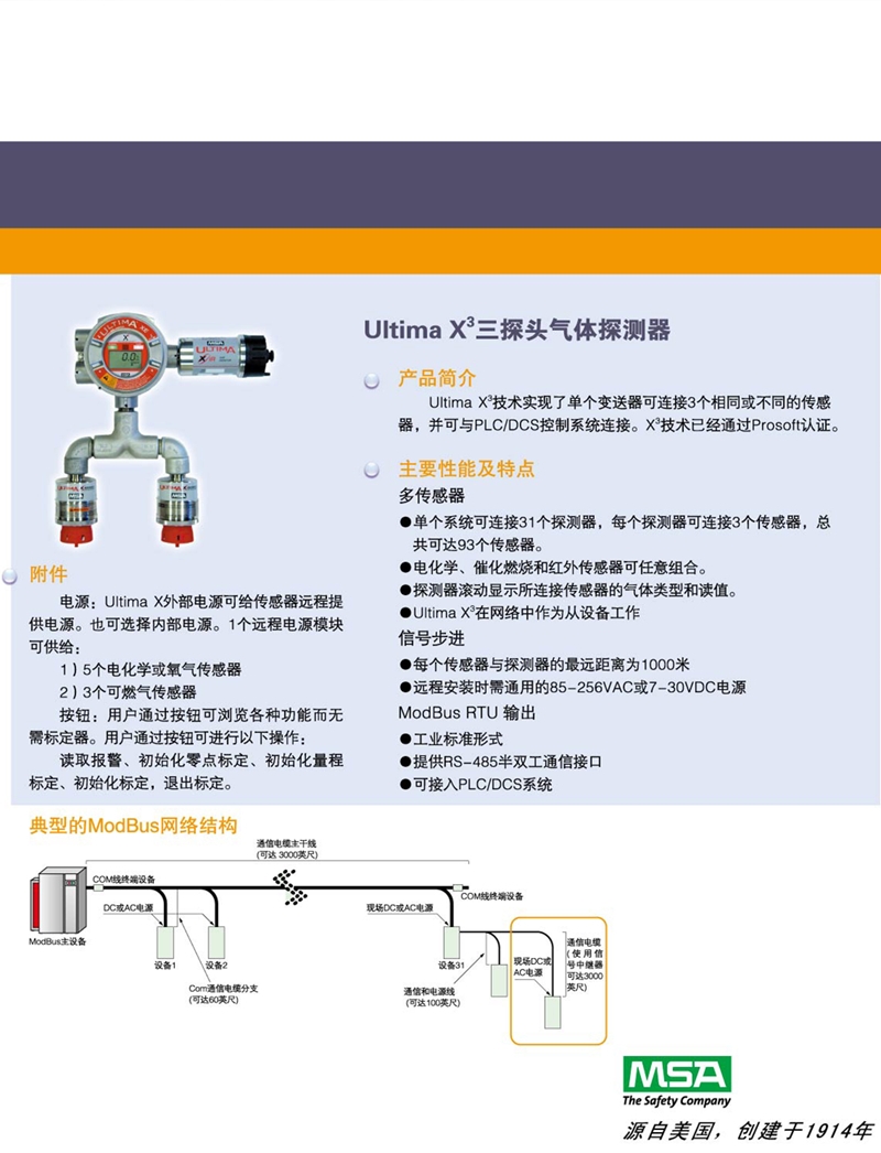 梅思安8301100UltimaXE氣探測器圖片3