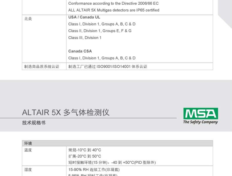 梅思安10176752天鷹5X便攜式多種氣體檢測儀圖27