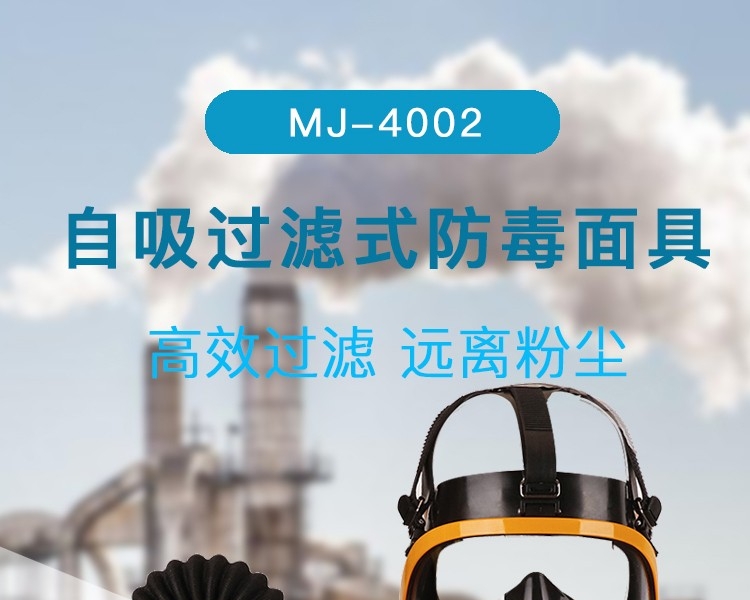 普達MJ-4002防毒全面具圖1