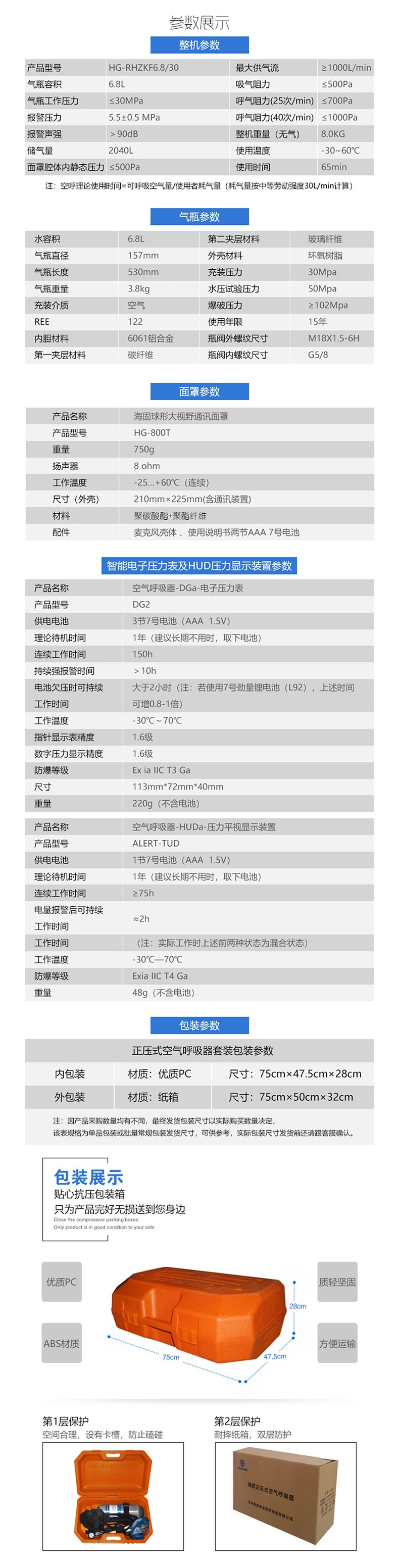 海固RHZKF6.8/30 多功能正壓式空氣呼吸器 遠程通訊+抬頭顯示+快充裝置圖片4