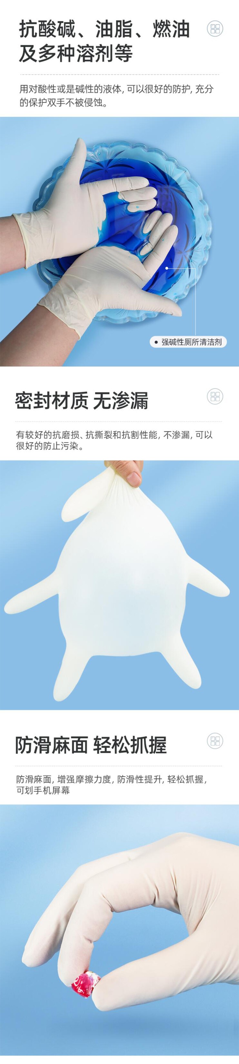 維德醫療20只一次性檢查乳膠手套圖片3