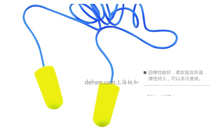 3M311-1250帶線高降噪子彈型耳塞圖片-反面