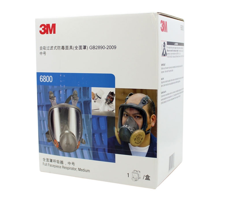 3M6800+7093全面罩防塵面具面罩包裝圖